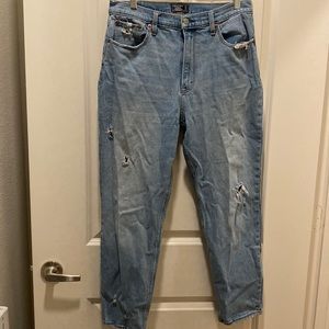 Abercrombie and Fitch Ultra High Rose Mom Jean